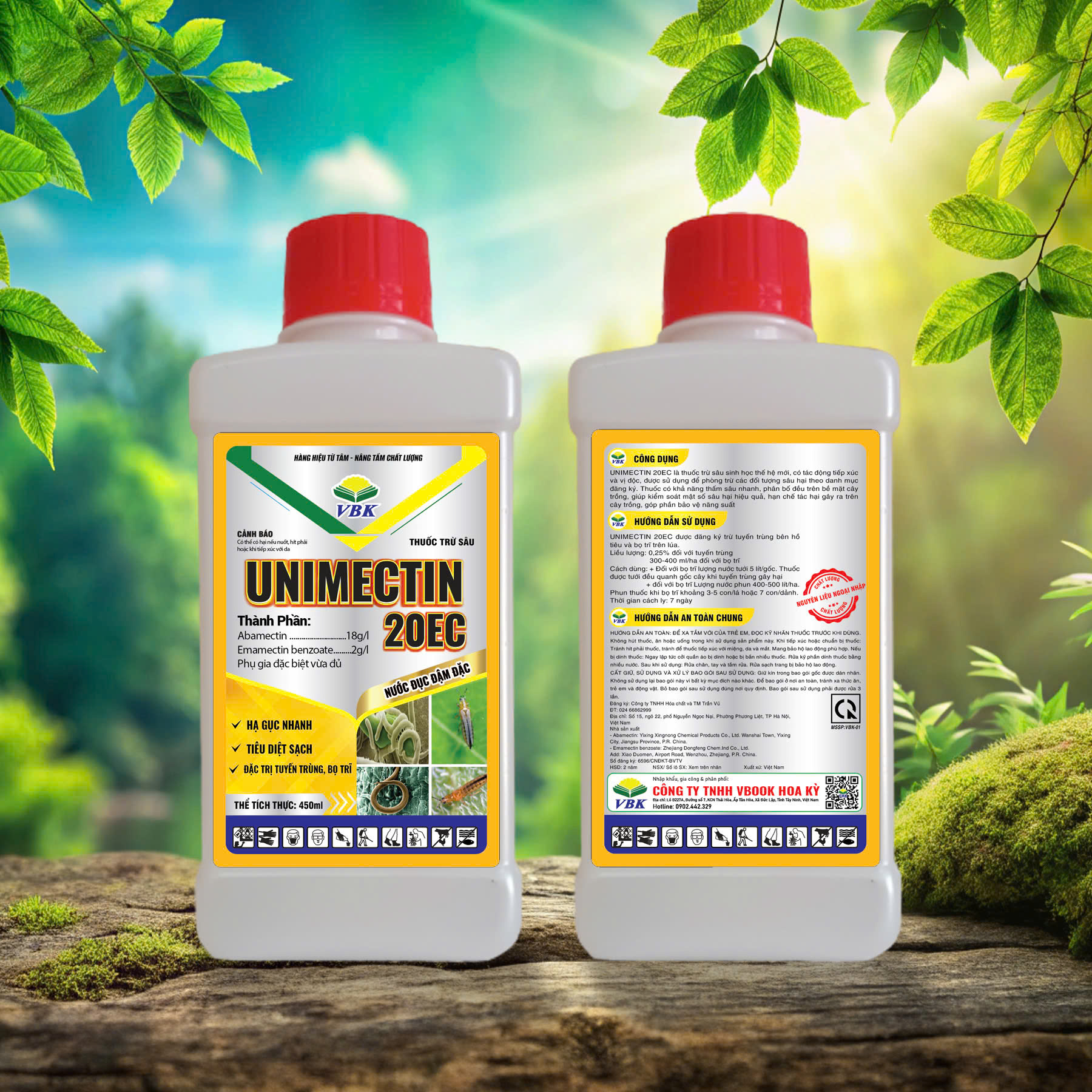 Thuốc trừ sâu Unimectin 20EC (Nước đục) - 450ml